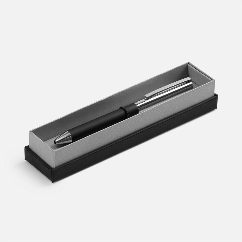 Ручка шариковая Eyeshot Soft Touch в футляре, черная арт.20531.30
