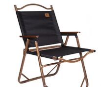 Стул MW02 складной, черный, темное дерево арт.64000.35