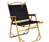 Стул MW02 складной, черный, светлое дерево арт.64000.38