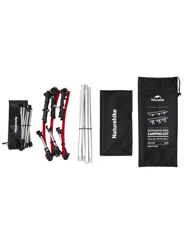 Раскладушка туристическая XJC04, черная арт.64003.30