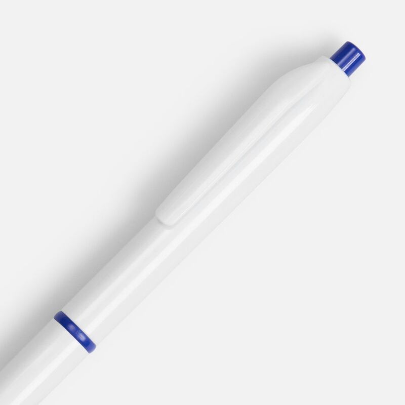 Ручка шариковая Bright Pop, белая с синим арт.22202.40