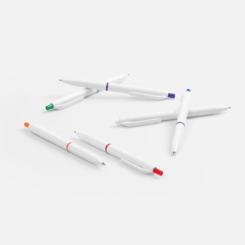 Ручка шариковая Bright Pop, белая арт.22202.60