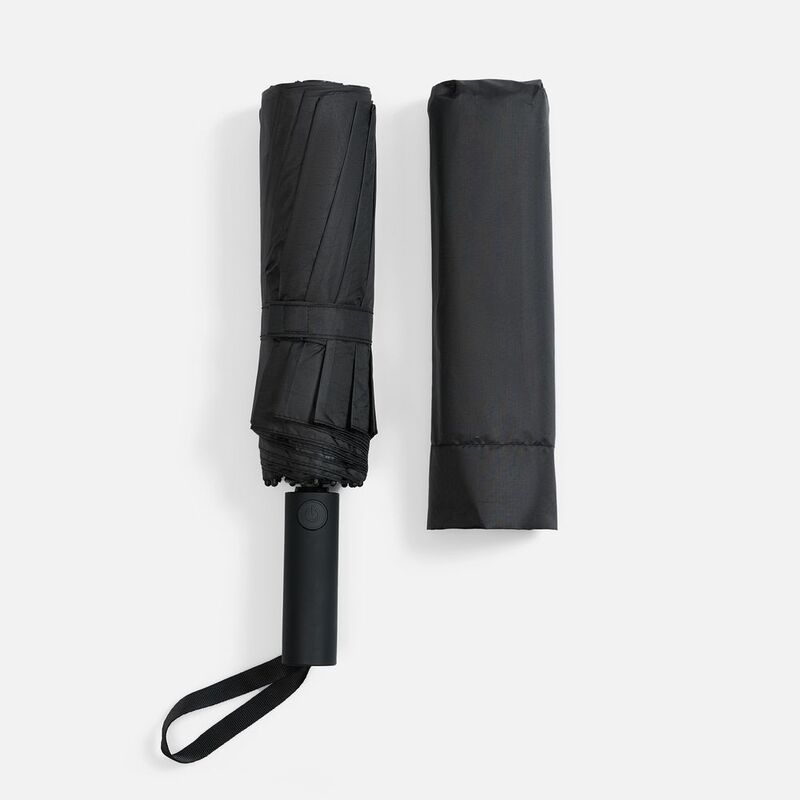 Зонт складной с УФ-защитой Ribstar, черный арт.22327.30