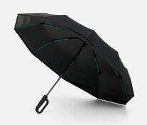 Зонт складной Skymate с УФ-защитой и ручкой-карабином, черный арт.22328.30