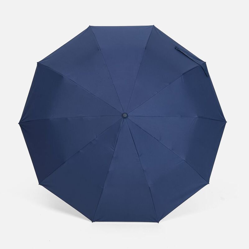 Зонт обратного сложения inLoop с ручкой-карабином, темно-синий арт.22329.40