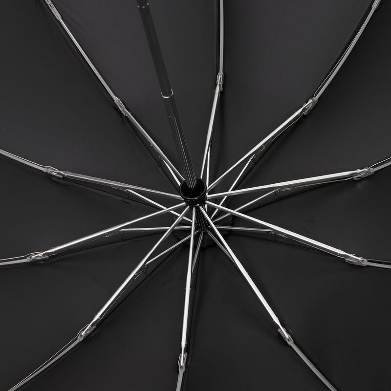 Зонт обратного сложения с ручкой-карабином Foldberry, серый арт.22324.10