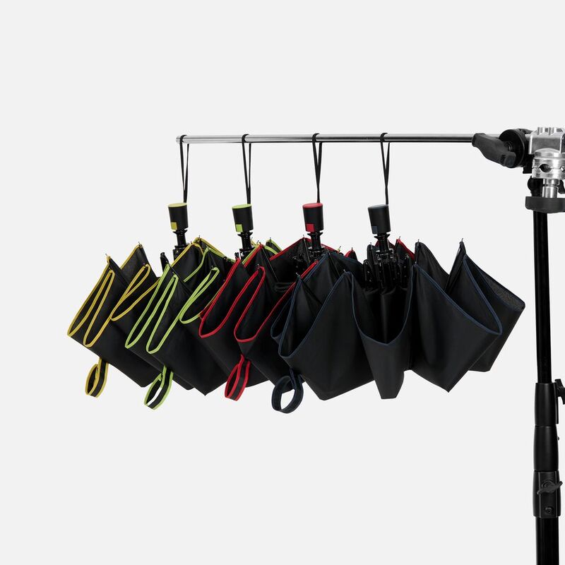 Зонт складной Edgeline, черный с красным арт.22331.50