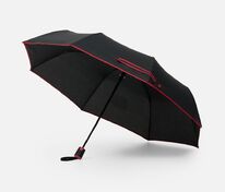 Зонт складной Edgeline, черный с красным арт.22331.50
