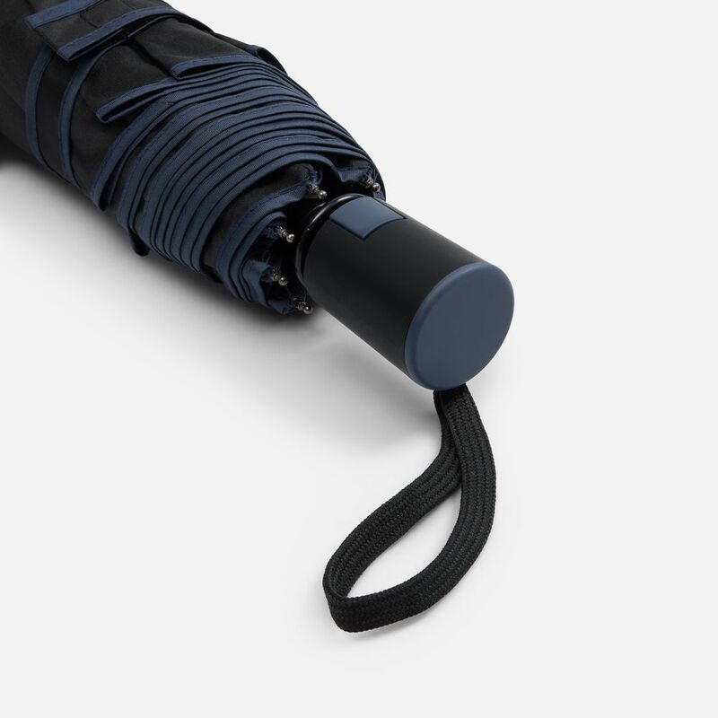 Зонт складной Edgeline, черный с синим арт.22331.40