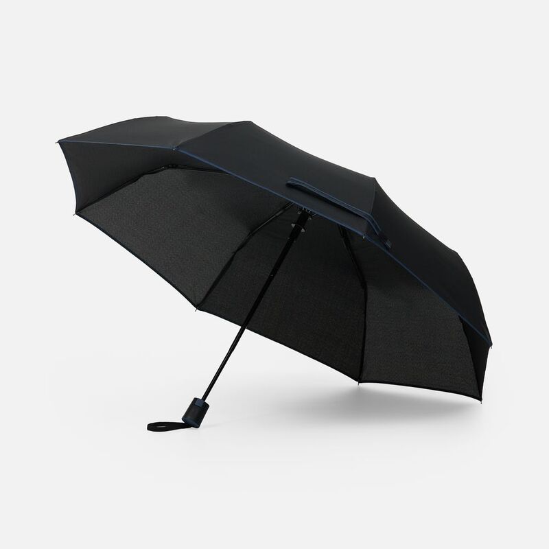 Зонт складной Edgeline, черный с синим арт.22331.40