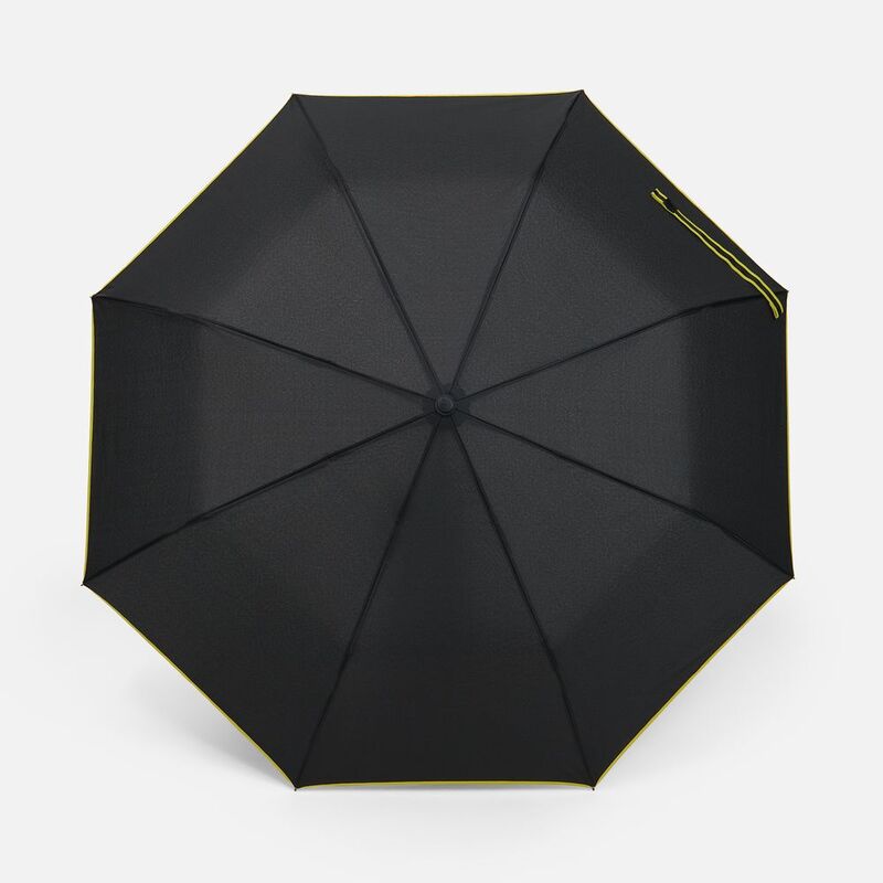 Зонт складной Edgeline, черный с желтым арт.22331.80