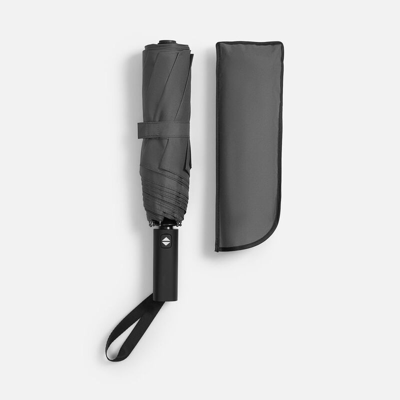 Зонт складной Smooth Move с плавным закрытием, серый арт.22333.10