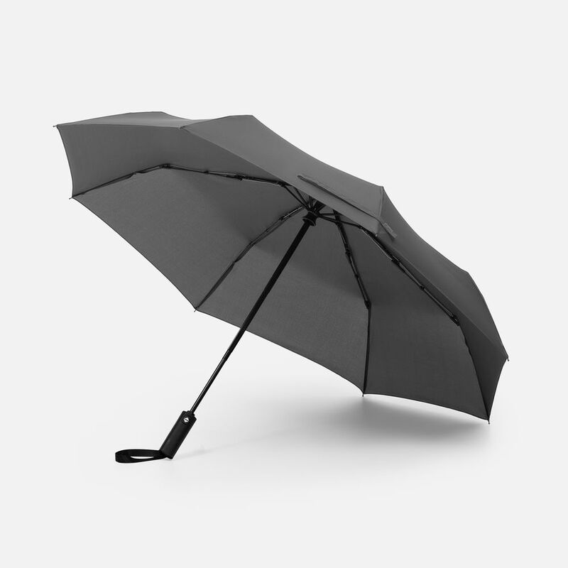 Зонт складной Smooth Move с плавным закрытием, серый арт.22333.10