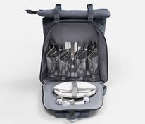 Набор для пикника Picnivo на 4 персоны, темно-серый меланж арт.63057.13