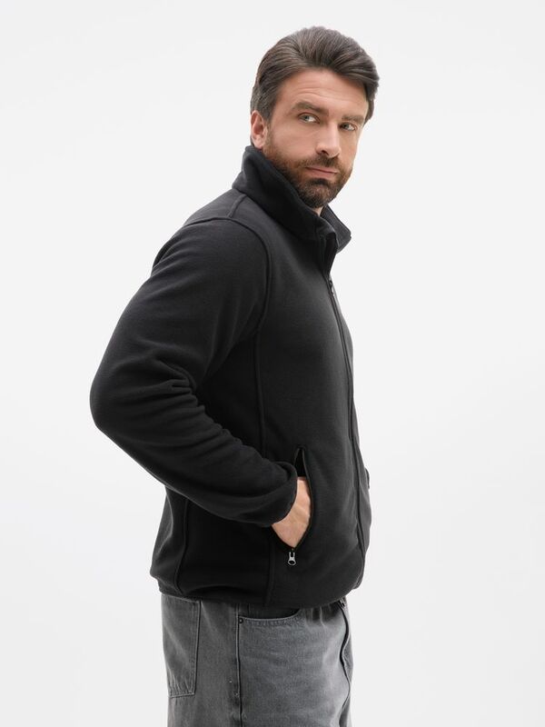 Куртка флисовая унисекс Ben Mac, черная арт.18620.30