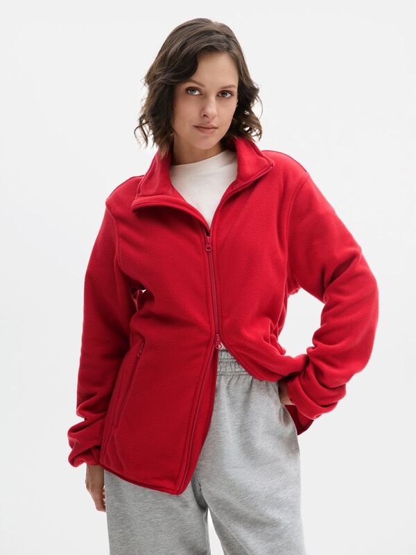 Куртка флисовая унисекс Ben Mac, красная арт.18620.50