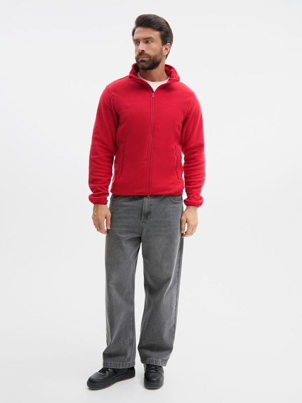 Куртка флисовая унисекс Ben Mac, красная арт.18620.50