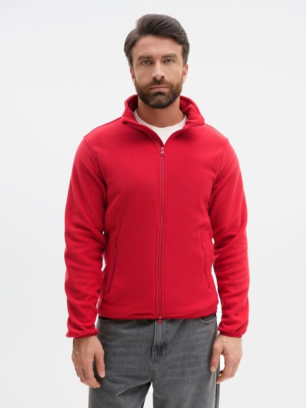 Куртка флисовая унисекс Ben Mac, красная арт.18620.50