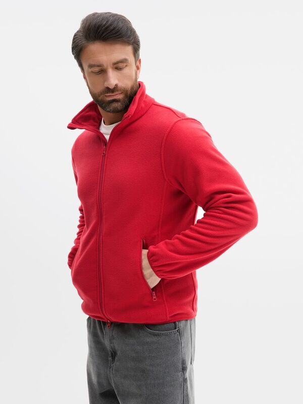 Куртка флисовая унисекс Ben Mac, красная арт.18620.50