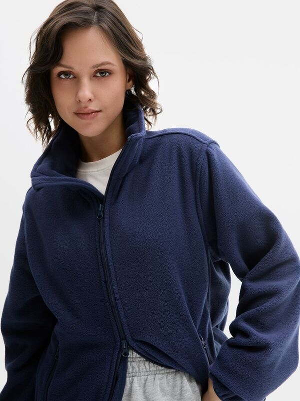 Куртка флисовая унисекс Ben Mac, темно-синяя арт.18620.40