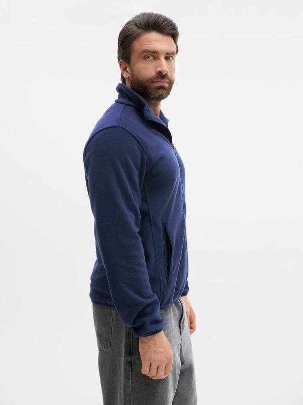 Куртка флисовая унисекс Ben Mac, темно-синяя арт.18620.40