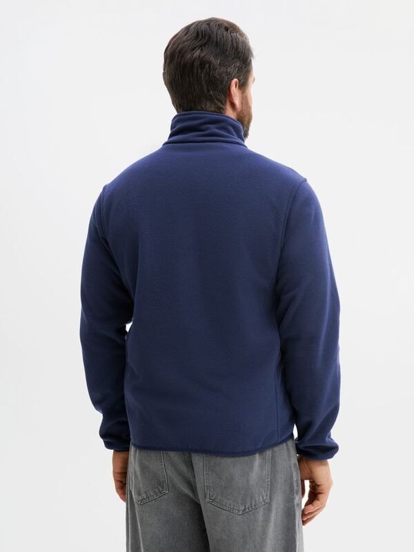 Куртка флисовая унисекс Ben Mac, темно-синяя арт.18620.40