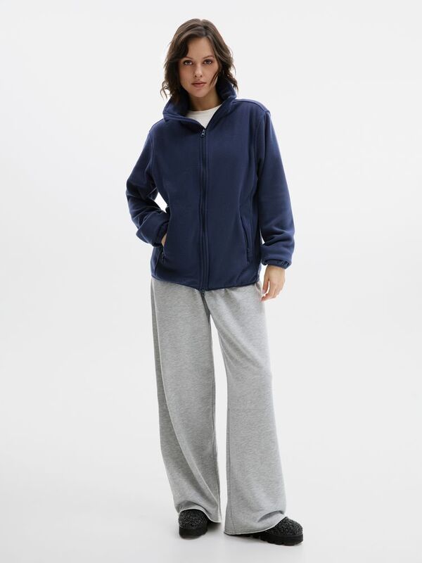 Куртка флисовая унисекс Ben Mac, темно-синяя арт.18620.40