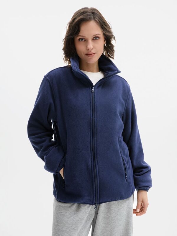 Куртка флисовая унисекс Ben Mac, темно-синяя арт.18620.40