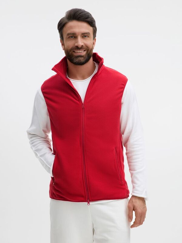 Жилет флисовый унисекс Ben Mac, красный арт.18621.50