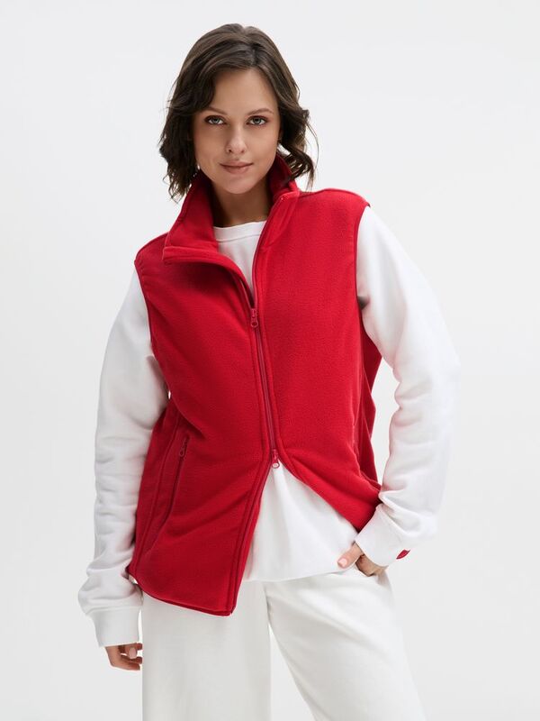 Жилет флисовый унисекс Ben Mac, красный арт.18621.50