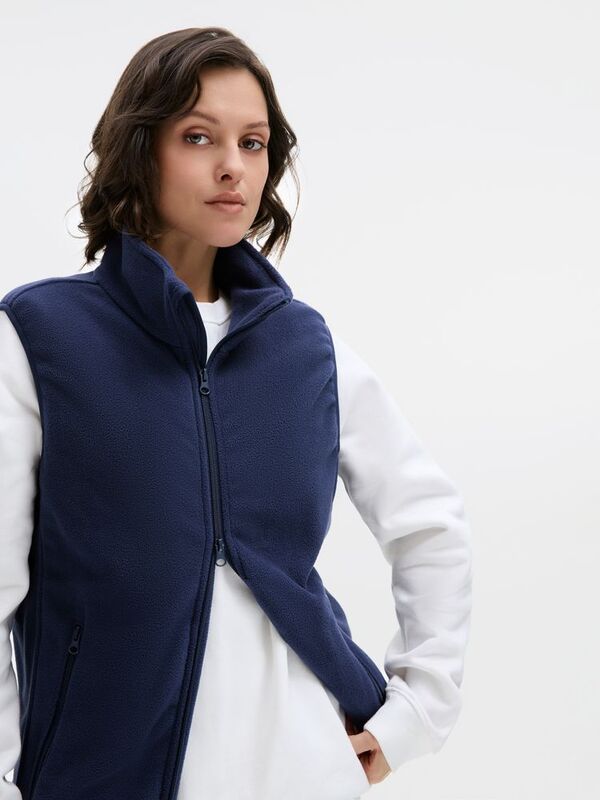 Жилет флисовый унисекс Ben Mac, темно-синий арт.18621.40