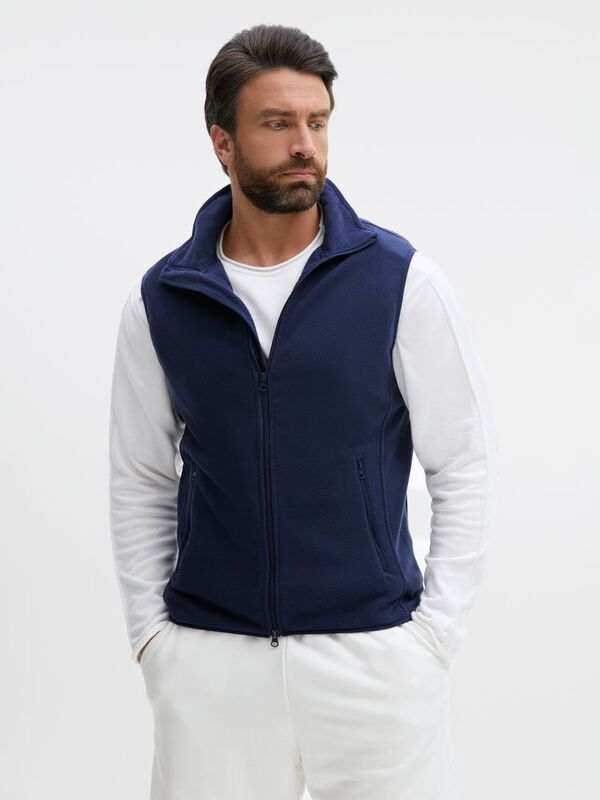 Жилет флисовый унисекс Ben Mac, темно-синий арт.18621.40