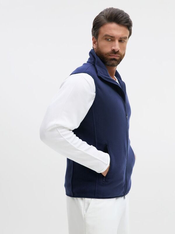 Жилет флисовый унисекс Ben Mac, темно-синий арт.18621.40