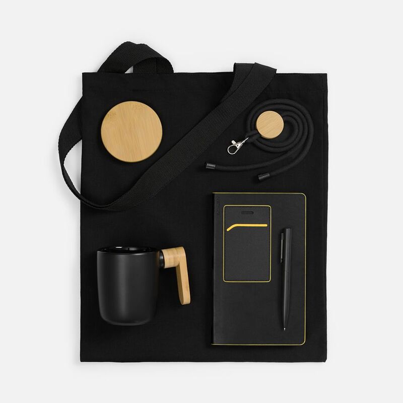 Набор Trait Office, черный с желтым арт.24778.38