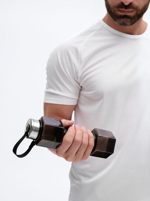 Бутылка для воды Hantelis, черная арт.18599.30