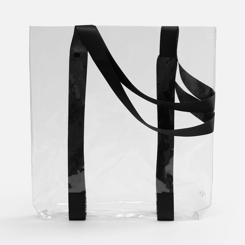 Шопер Clear Fest, ver.2, прозрачный с черными ручками арт.19938.30