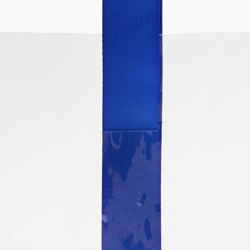 Шопер Clear Fest, ver.2, прозрачный с синими ручками арт.19938.44