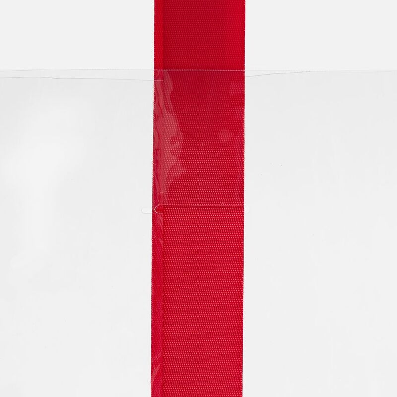 Шопер Clear Fest, ver.2, прозрачный с красными ручками арт.19938.50