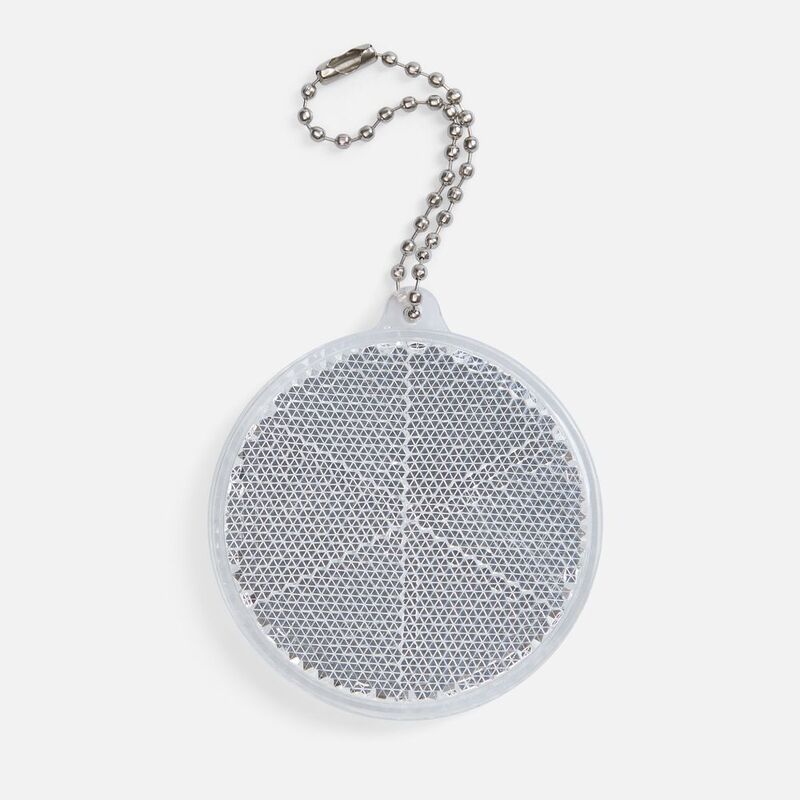 Пешеходный светоотражатель с цепочкой &laquo;Круг&raquo;, белый арт.24210.60