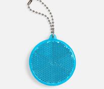 Пешеходный светоотражатель с цепочкой «Круг», синий арт.24210.40