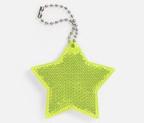 Пешеходный светоотражатель с цепочкой «Звезда», желтый неон арт.24211.89