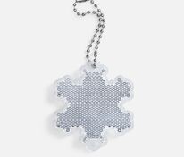 Пешеходный светоотражатель с цепочкой «Снежинка», белый арт.24209.60