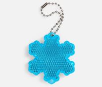 Пешеходный светоотражатель с цепочкой «Снежинка», синий арт.24209.40