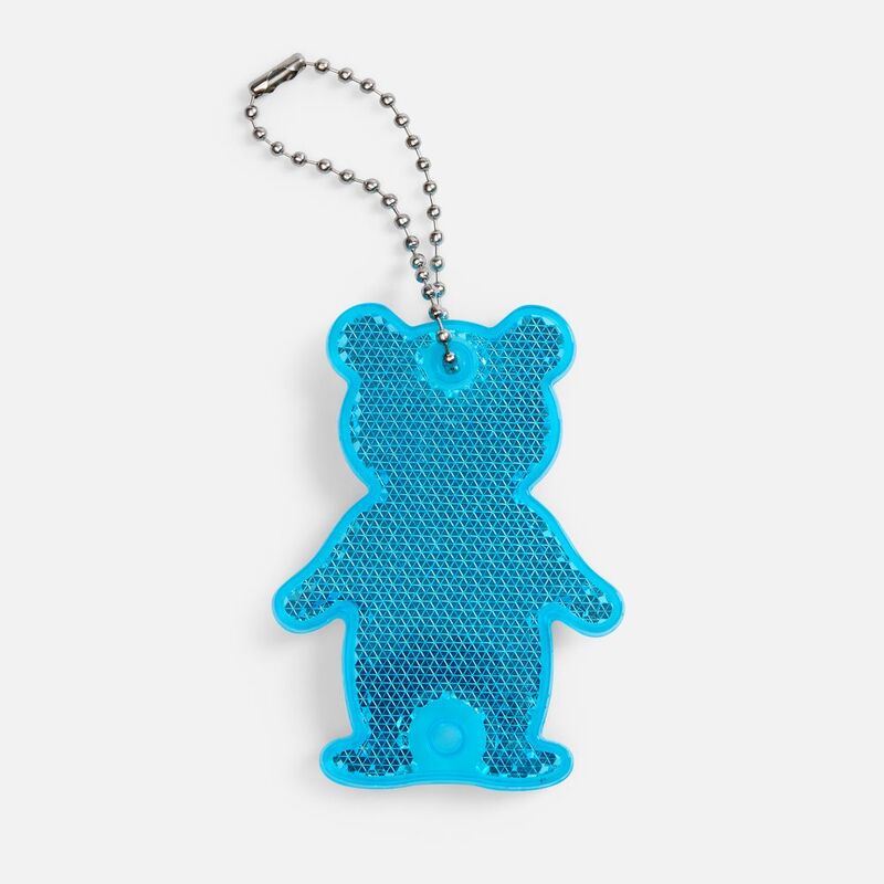 Пешеходный светоотражатель с цепочкой &laquo;Мишка&raquo;, синий арт.24815.40