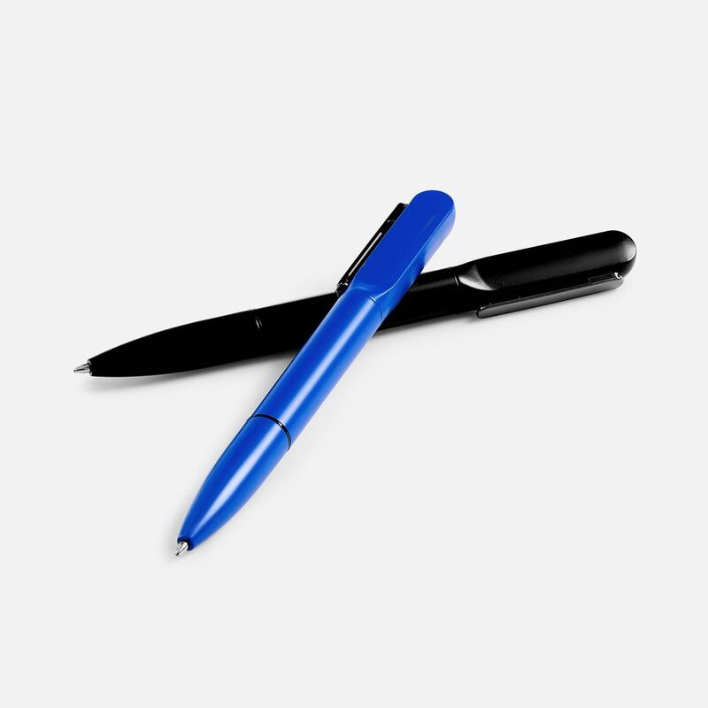 Ручка шариковая Lucenti с подсветкой логотипа, синяя арт.22205.40