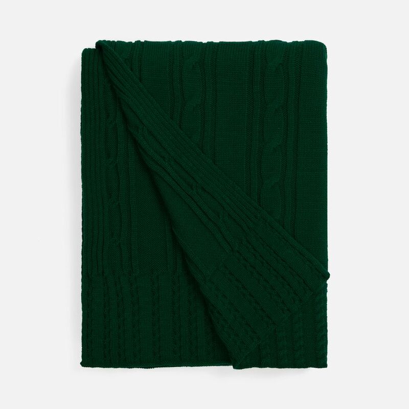 Плед Remitti, темно-зеленый (хвойный) арт.19246.92