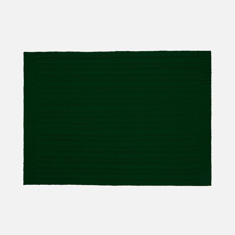 Плед Remitti, темно-зеленый (хвойный) арт.19246.92