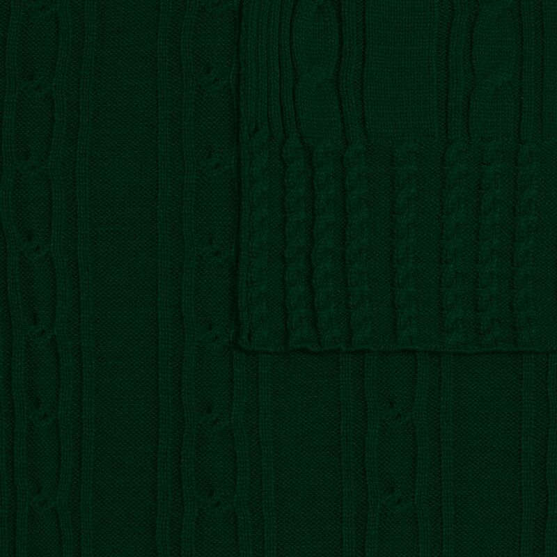 Плед Remitti, темно-зеленый (хвойный) арт.19246.92