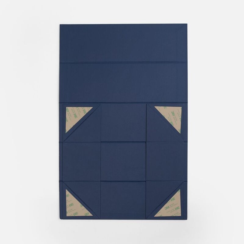 Коробка складная под бутылку Color Jacket Fold, темно-синяя арт.25027.40