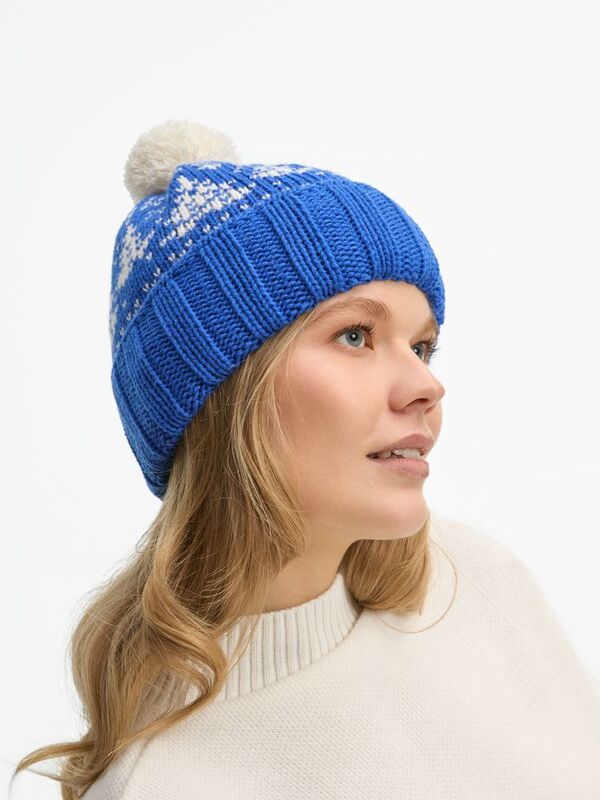 Шапка Holidale, синяя с молочным арт.20785.46
